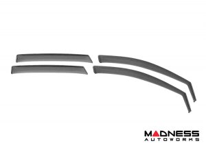 Alfa Romeo Giulia Side Window Air Deflectors - Smoked - Front + Rear Set - Farad